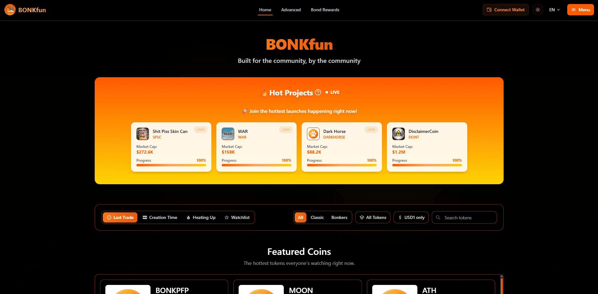 BONKfun screenshot 1